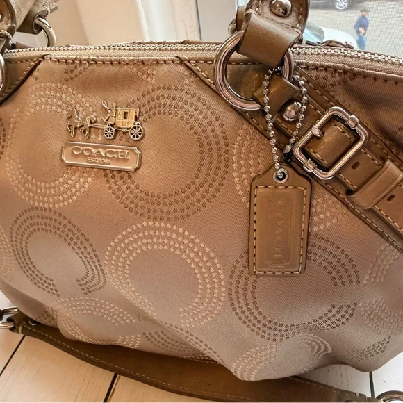 COACH | Madison Dotted Op Art Sophia Satchel (2010) #15935 - Picture 5 of 14